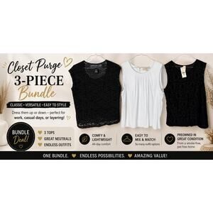 WOMEN’S TOPS BUNDLE – CLOSET PURGE